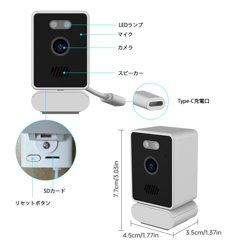 取付簡単・コンパクトカメラ 小型カメラ 見守りカメラ ベビーカメラ ミニ 防犯カメラ ペットカメラ 介護カメラ ドライブレコーダー 高齢者 子供 お留守番 高画質ハイビジョン 防犯対策 防犯グッズ スマホ連動 双方向音声 顔検知 会議 録画